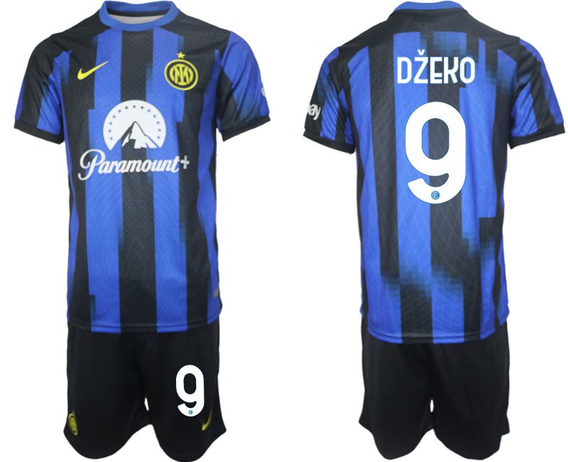Men 2023-2024 Club Inter Milan home blue #9 Soccer Jersey->->Soccer Club Jersey